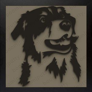 8x8 Framed Australian Shepherd #1 Designer Print